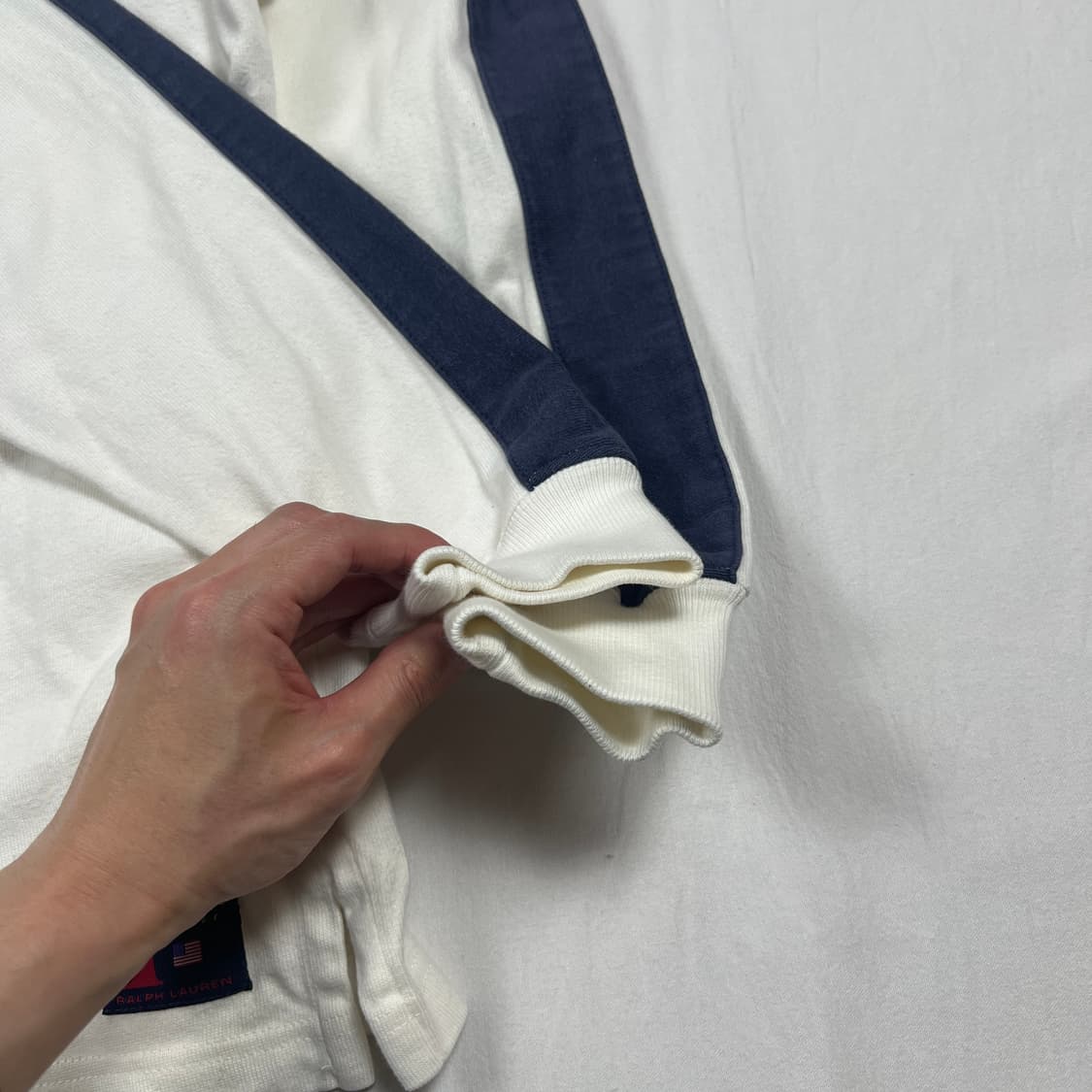 90‘s 96년도 폴로스포츠 polo sport 요트챌린지 카라긴팔티 상품이미지5