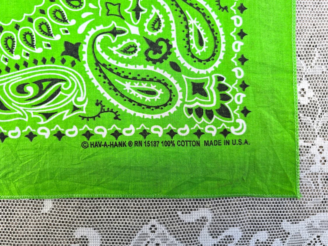 90s 하바행크 페이즐리 반다나 (made in usa) 상품이미지2