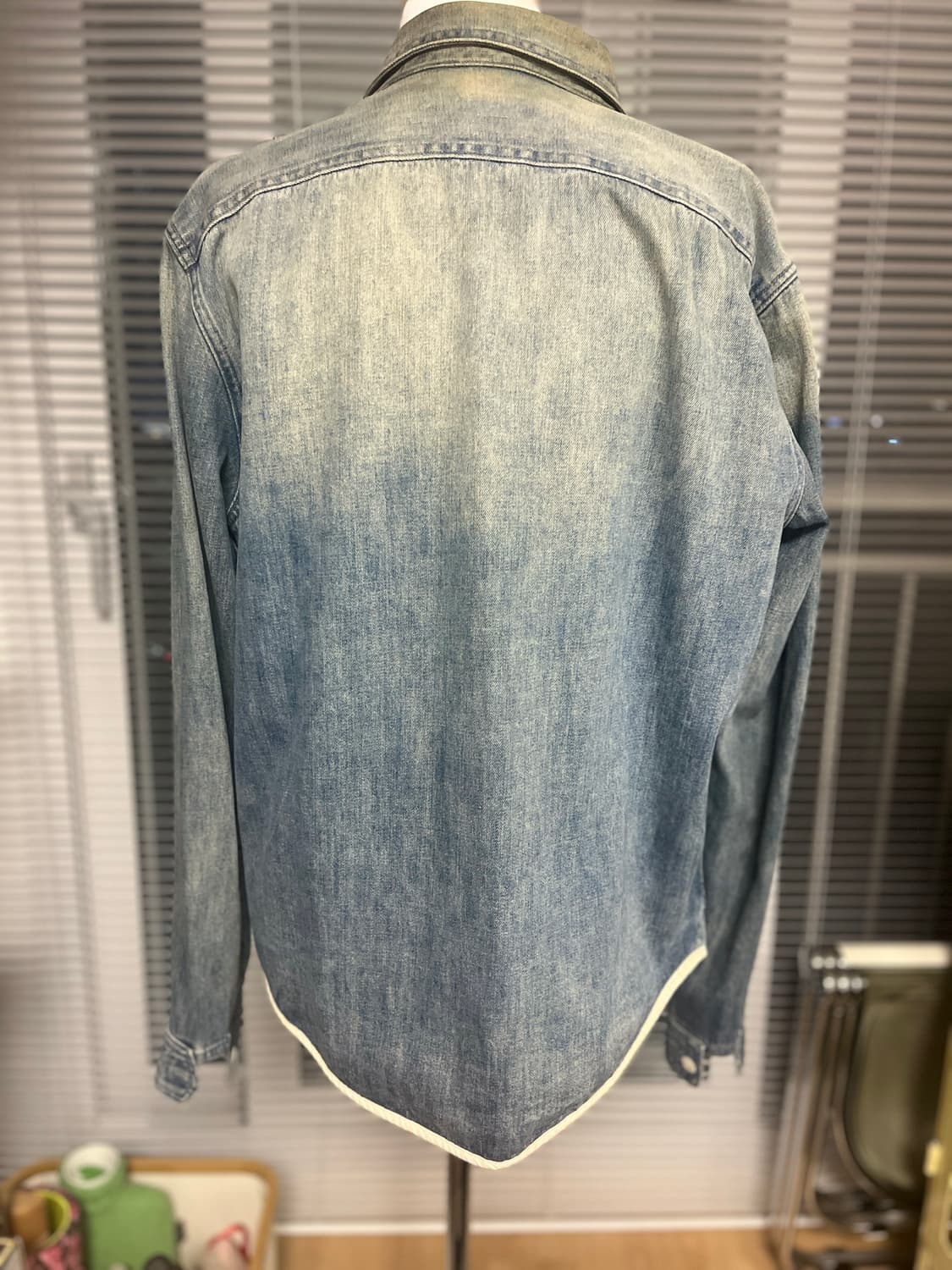 칸예 x apc 아페쎄 데님 워크 셔츠 자켓 L 상품이미지3