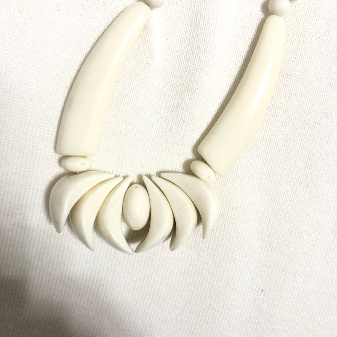 빈티지 아이보리 목걸이 오리엔탈 긱시크 페어리 하구미 갸루 상품이미지5