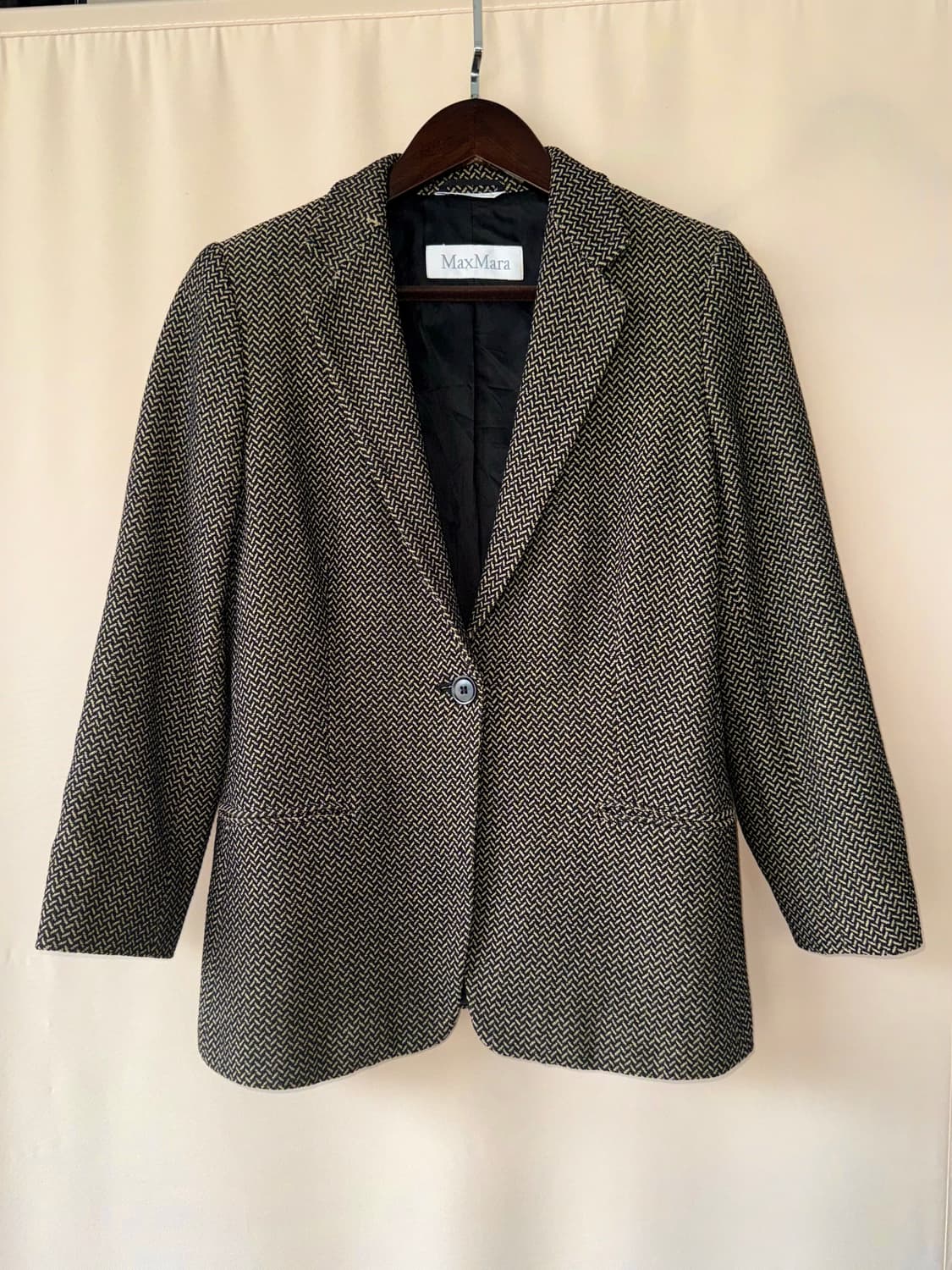 Max Mara 헤링본 싱글 블레이저 자켓 (55) 상품이미지1