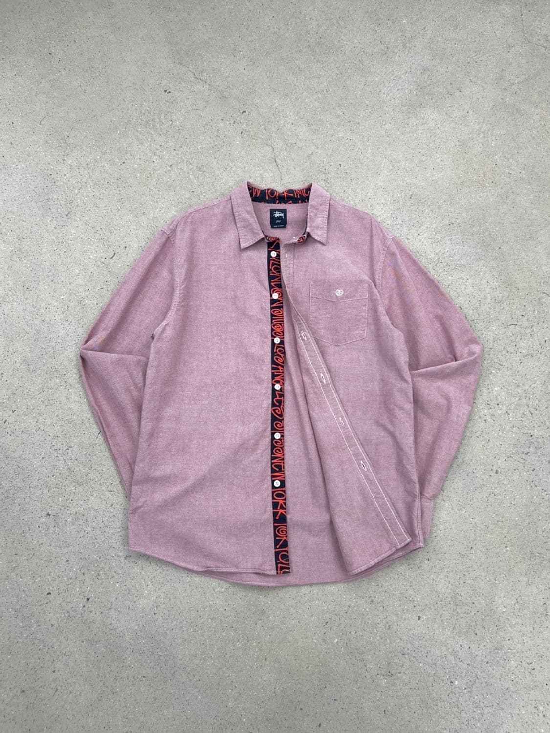 스투시 레터링 밴드 포켓 셔츠 상품이미지1