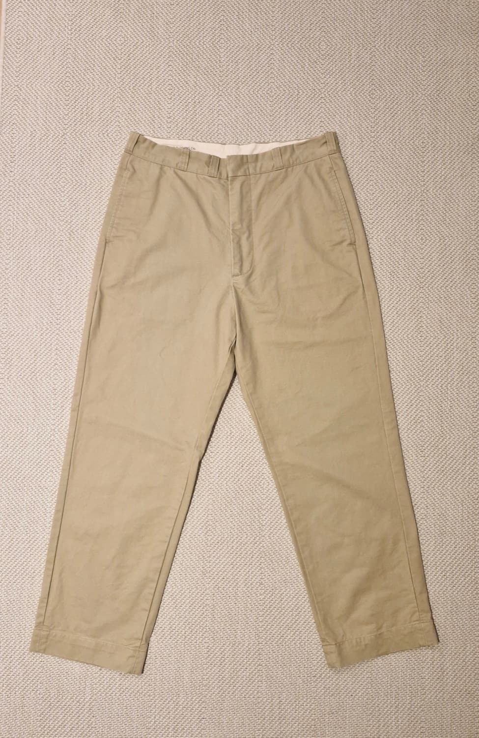 아웃스탠딩 와이드 오피서 치노 팬츠 L  상품이미지2