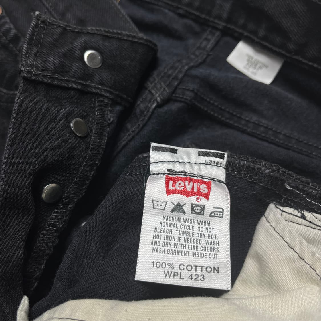  00s Levi's 501 Original Fit Black Denim 상품이미지6