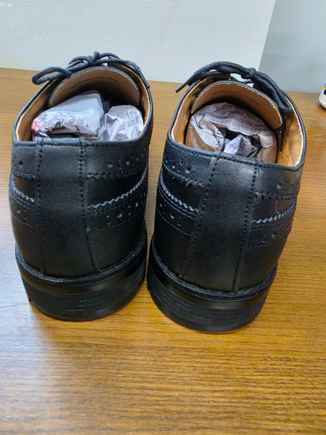 킨록앤더슨 남성 윙팁 구두 블랙 상품이미지5