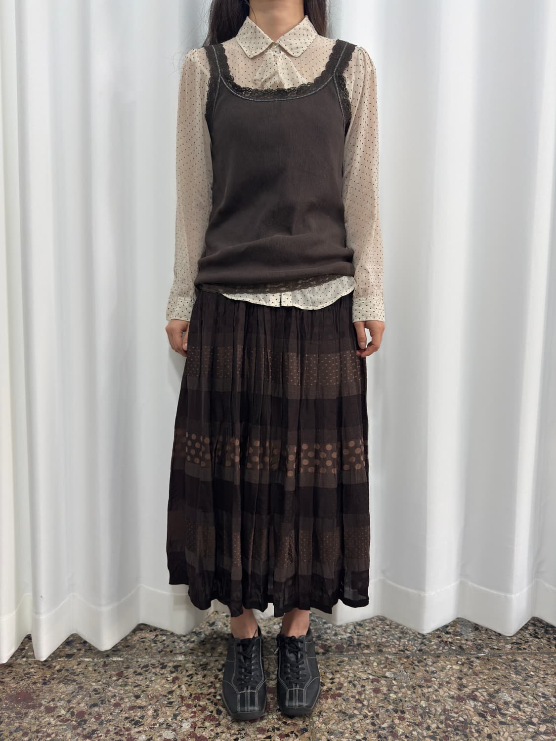 yecca vecca frill dot blouse 상품이미지7