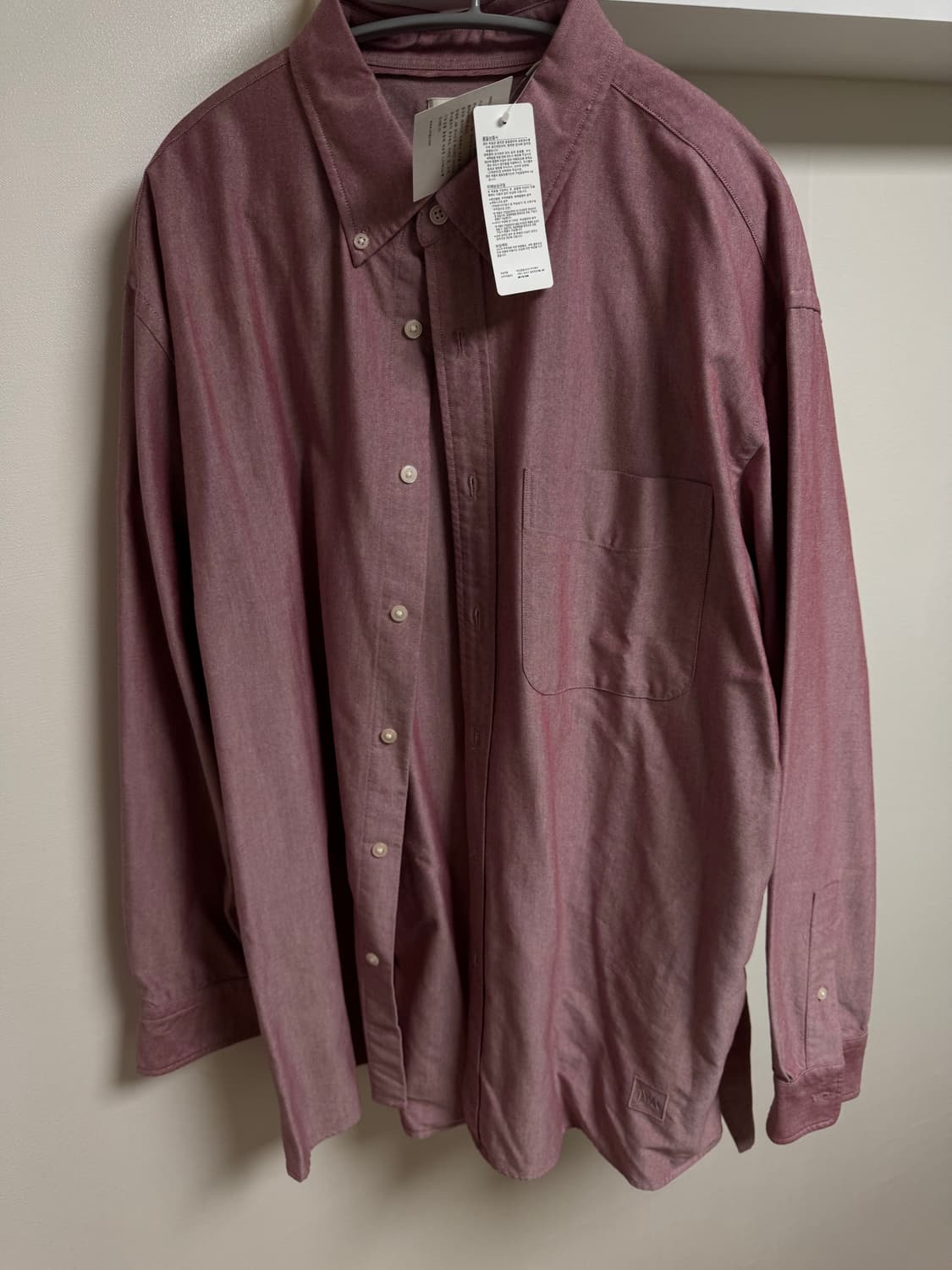 [XL/새제품]유니클로JWA 옥스포드셔츠(레드) 상품이미지2