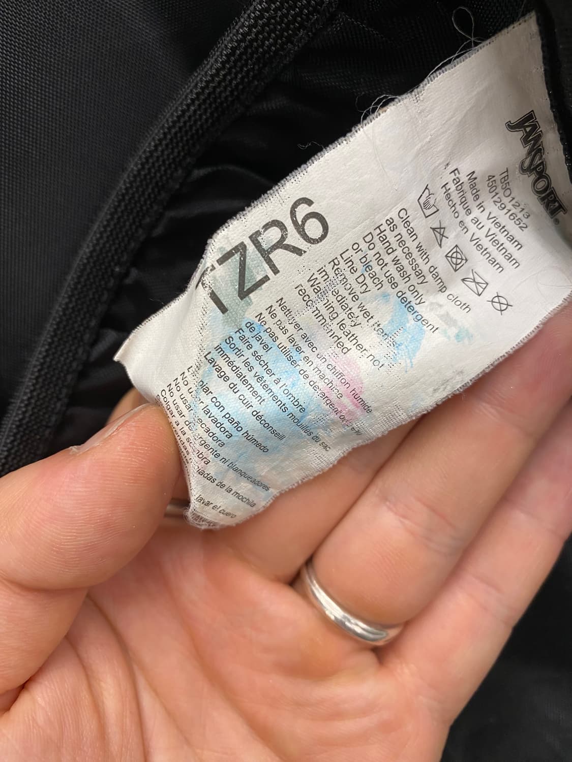 [37*54] Jansport 잔스포츠 지브라패턴 스웨이드 바텀 백팩 상품이미지10