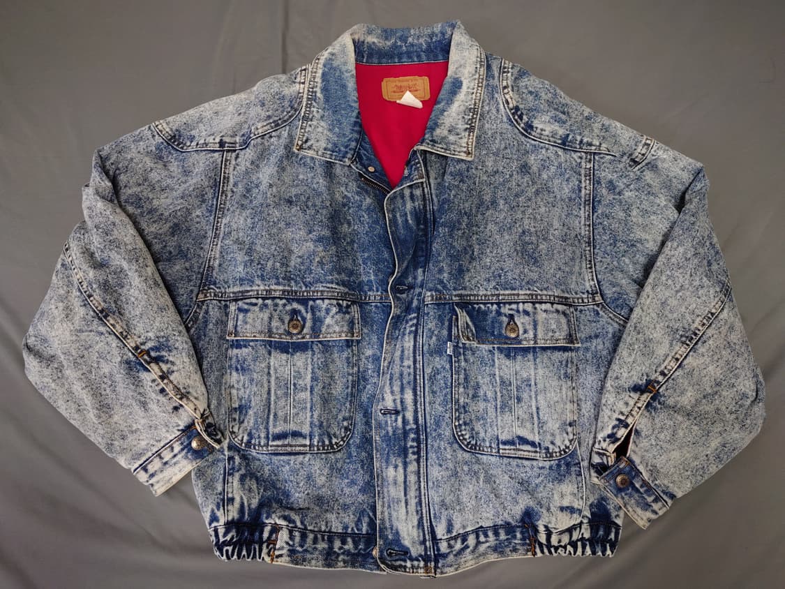 빈티지 80s 리바이스 데님 봄버 재킷(L) 상품이미지1