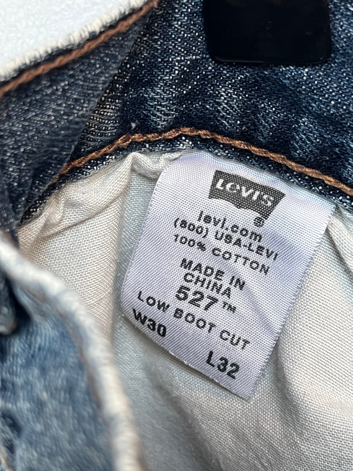 Levis 527 로우 슬림 부츠컷 데님 팬츠 30x32 상품이미지5