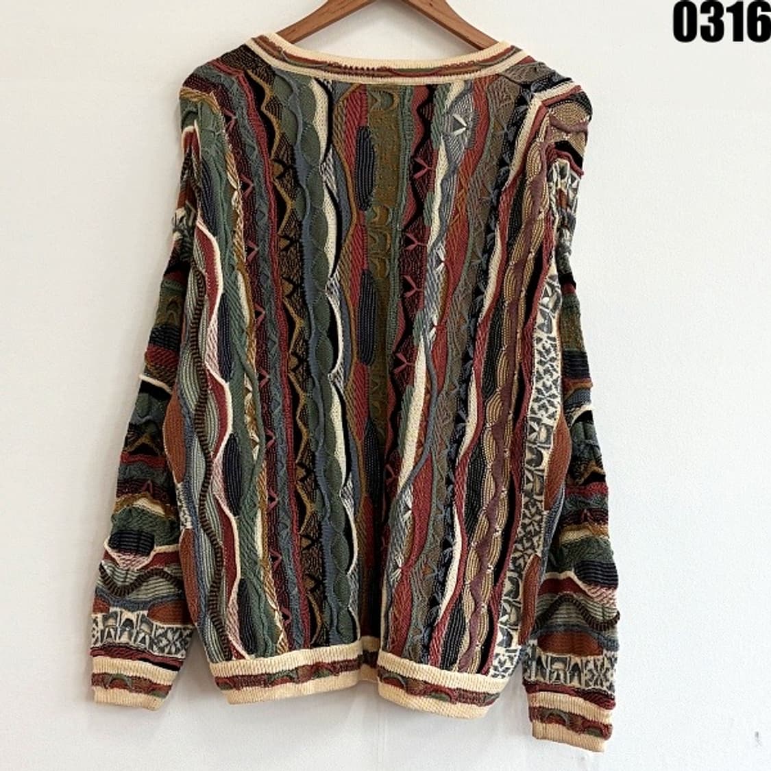 오스트레일리아 림노스 케이블 니트 가디건 M 0316 상품이미지8