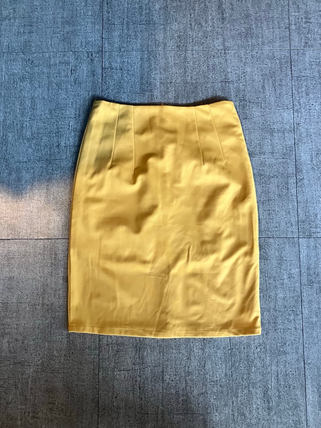 일본빈티지 하구미모리걸 할메카지 노팅힐 미디스커트 옐로우 상품이미지1