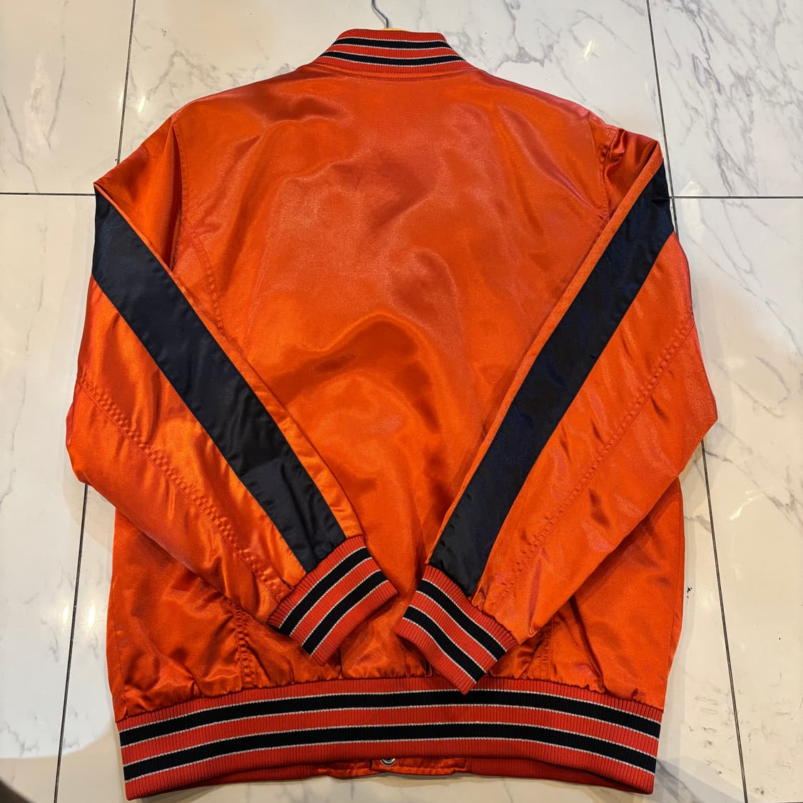 MLB 양키스 바시티자켓 올드스쿨 오렌지 L 상품이미지2