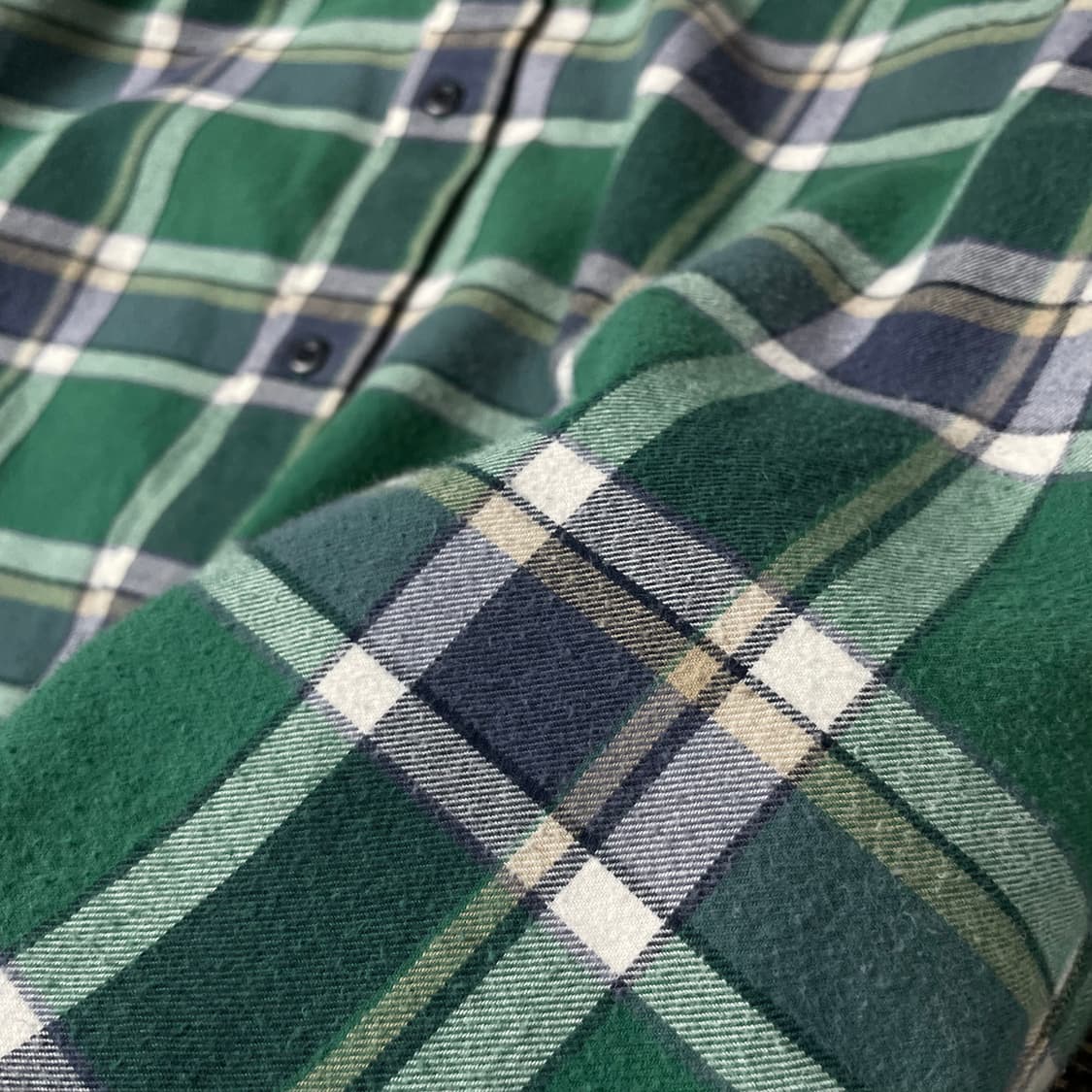엘엘빈 그린 원포켓 체크 긴팔 셔츠 L 상품이미지6