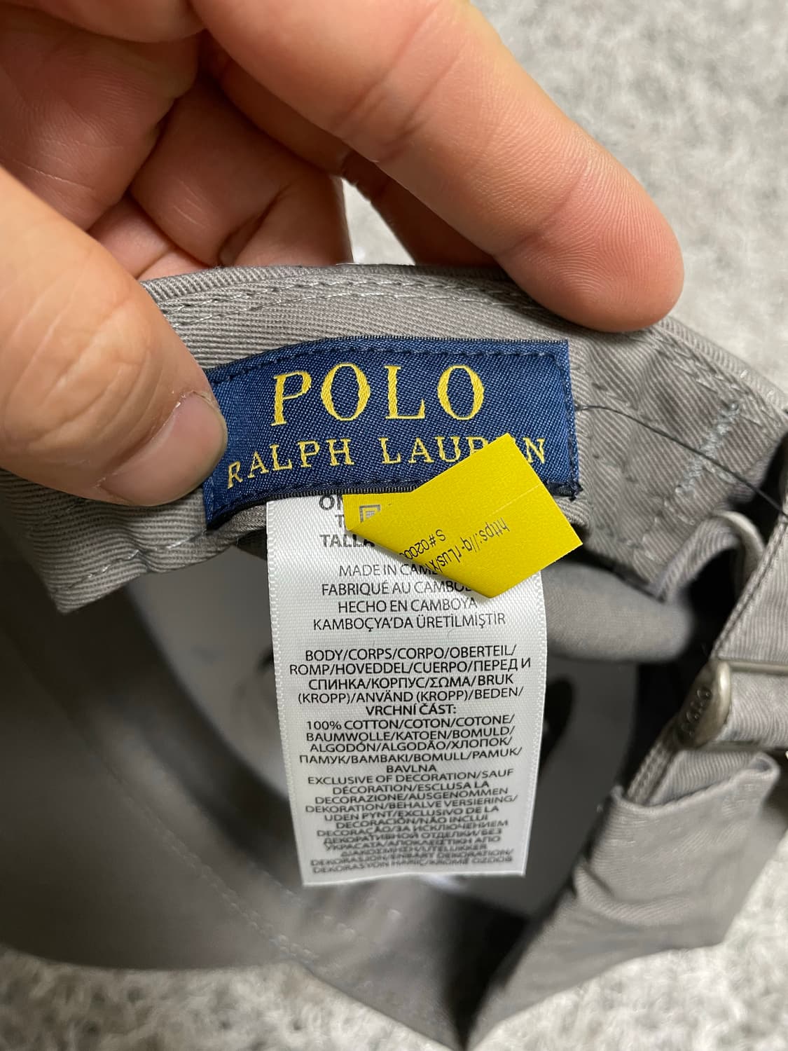 폴로Polo 블랙포니 코튼 캡 Free 상품이미지5