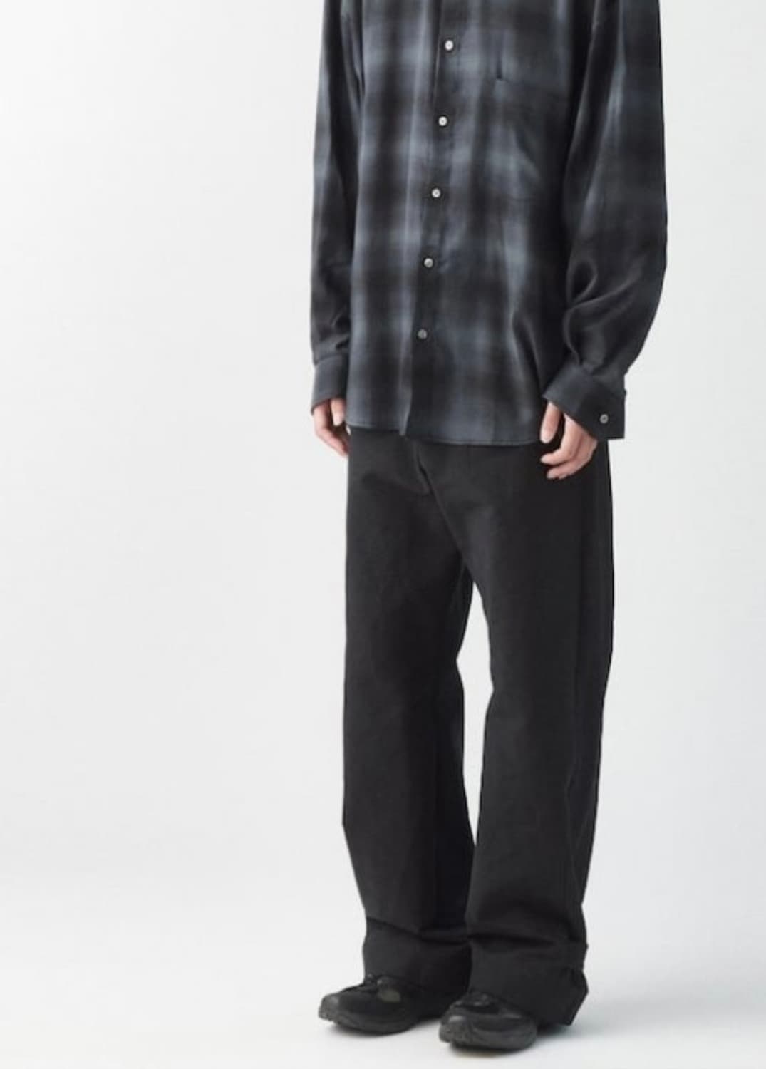 해칭룸 스냅 팬츠 블랙  상품이미지1