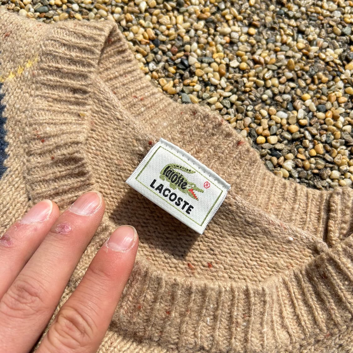 라코스테(Lacoste)아가일 패턴 니트 상품이미지4