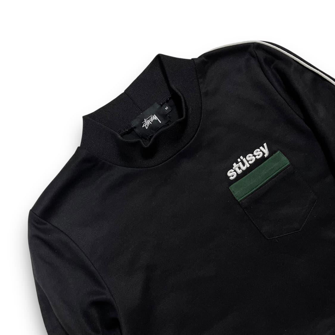 스투시 모크넥 스포티 우먼 다크 트랙 탑 상품이미지2