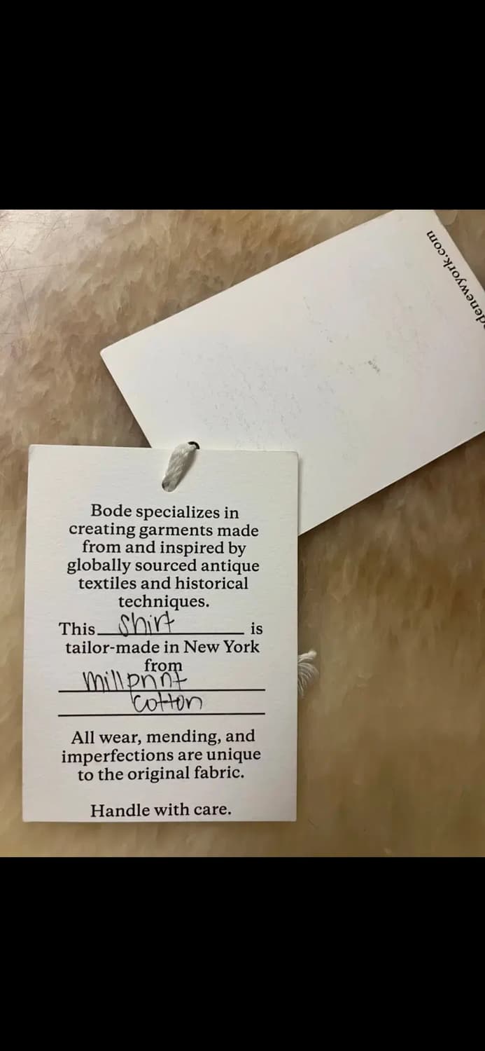 BODE COTTON PRINTED SHORT SLEEVES SIRTS 상품이미지10