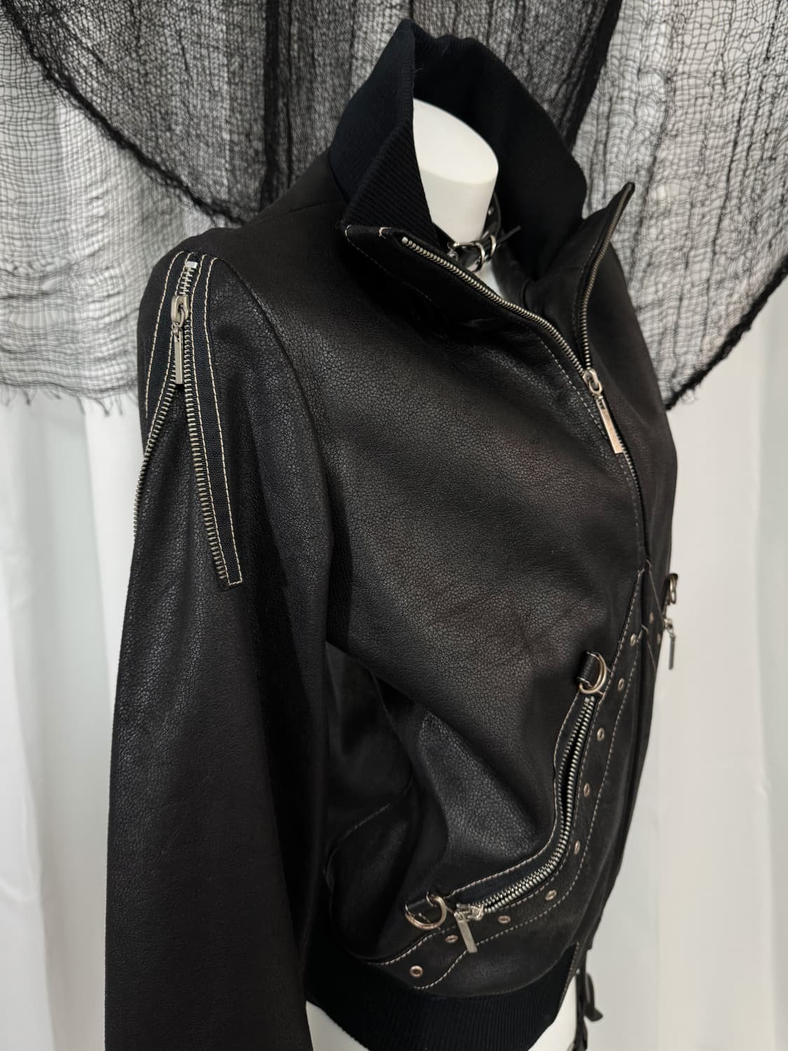 leather detail jacket 상품이미지4