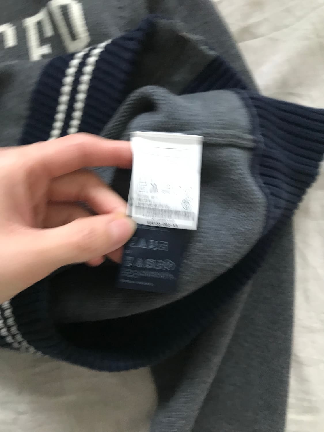 타미힐피거 중앙 스펠아웃 차콜 니트 집업 상품이미지8