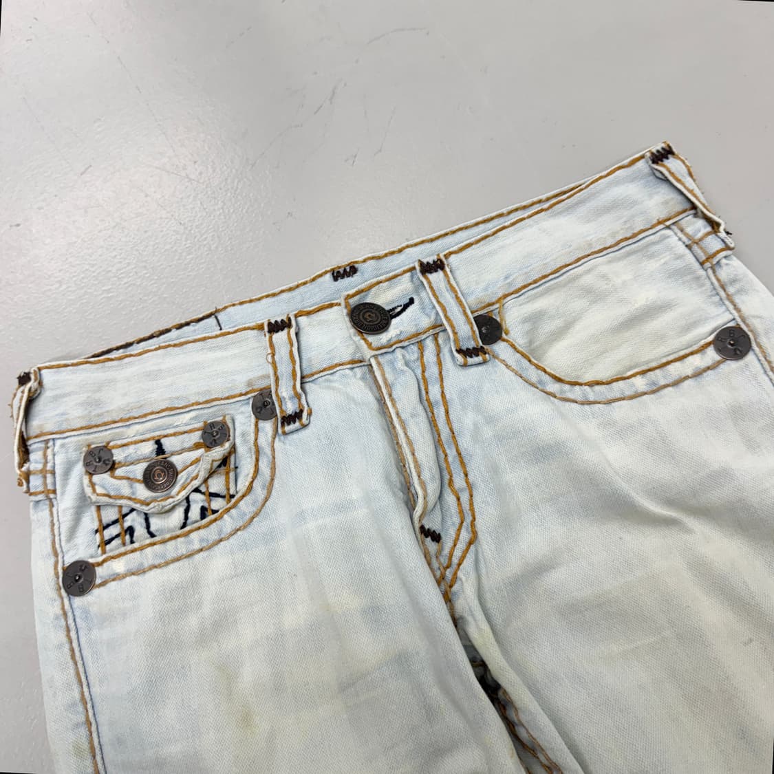 트루릴리전 Y2K 스티치 워싱 데님팬츠 상품이미지4
