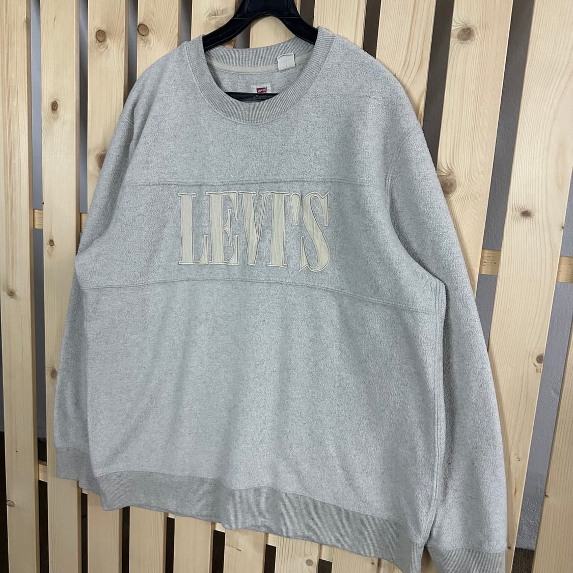 (L) 리바이스 그레이 후리스 맨투맨 상품이미지2