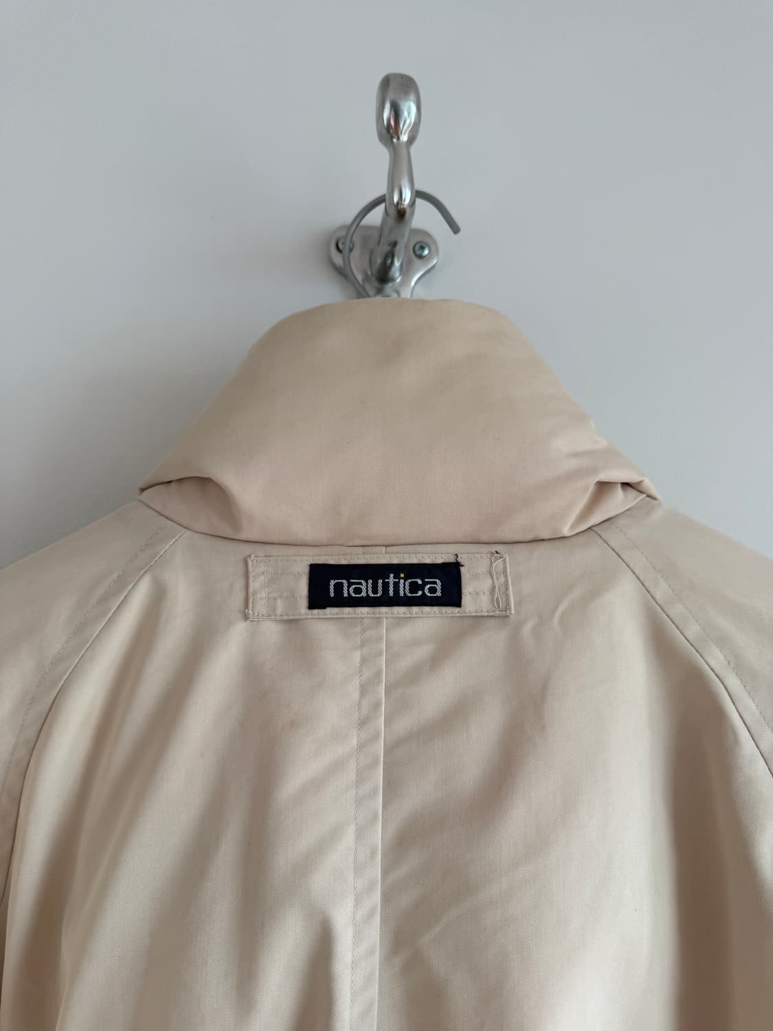 90's 노티카(nautica) 레더 엘보우 봄버 자켓 상품이미지5