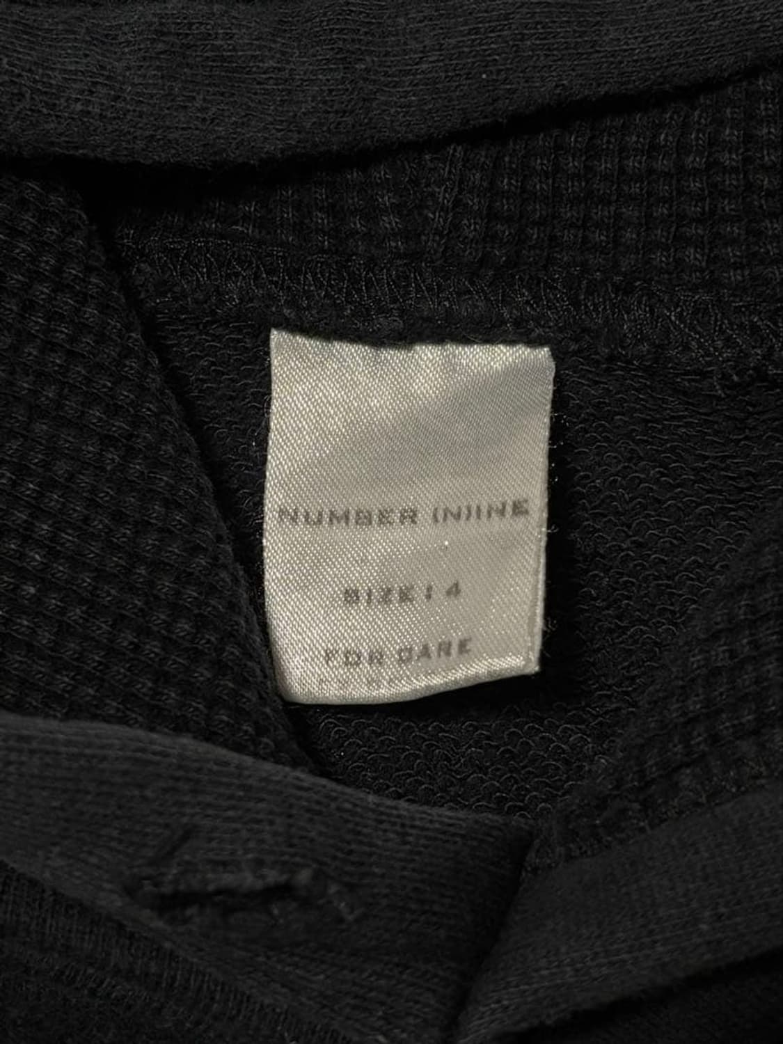 01AW 넘버나인 스쿨 오브 비주얼 코메디 후드티 블랙 상품이미지4