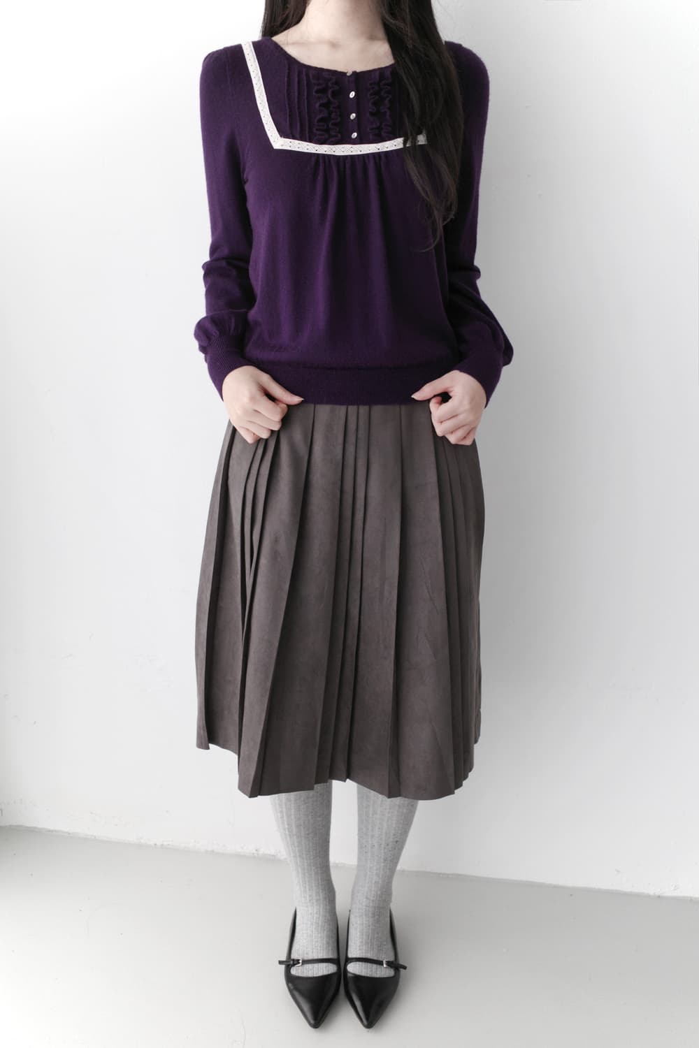 frill lace long sleeve 상품이미지6