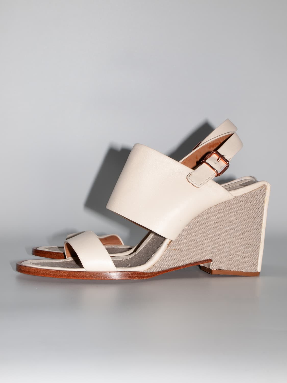 Canvas Wedge Heel Sandle 상품이미지2