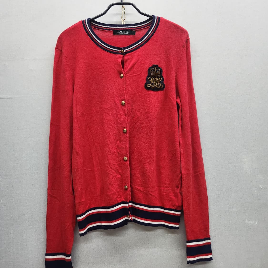 로렌 랄프로렌 로고와펜 가디건 M(S~M) 상품이미지1