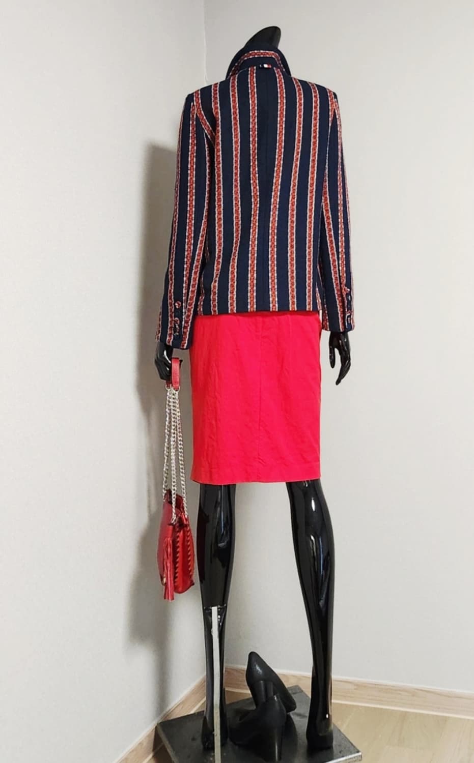 스트라이프 트위드 자켓  상품이미지5