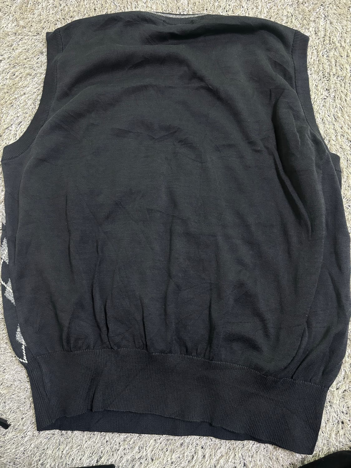 일제 BLACK & WHITE 니트 베스트 사이즈 105-110 상품이미지7