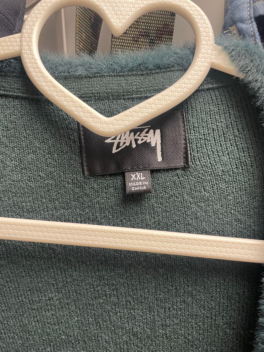 Stussy Shaggy Cardigan Dark Green 상품이미지3