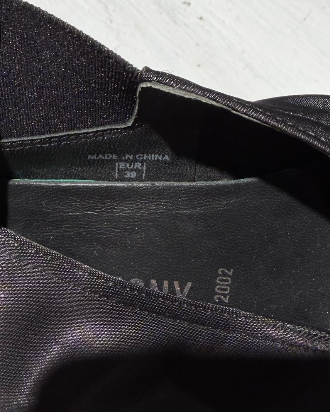 오프닝 세레모니 블랙 실버 달리아 새틴 슬립온 슈즈 상품이미지8