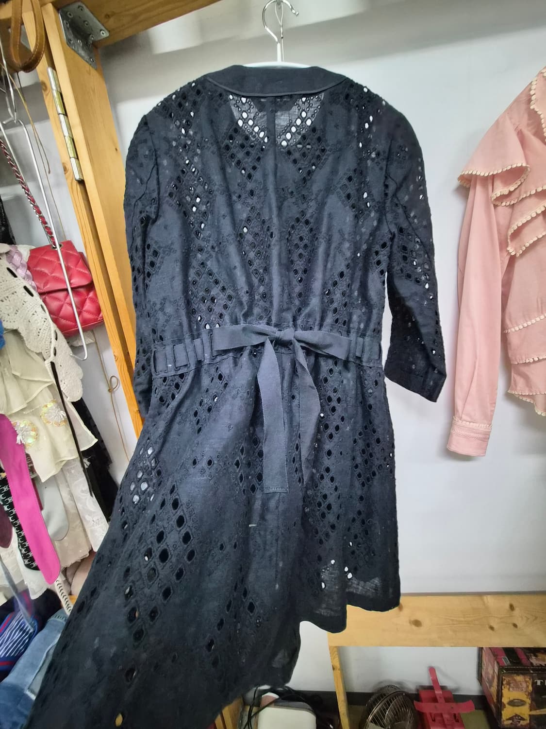 기비 펀칭자수 린넨 자켓 상품이미지4