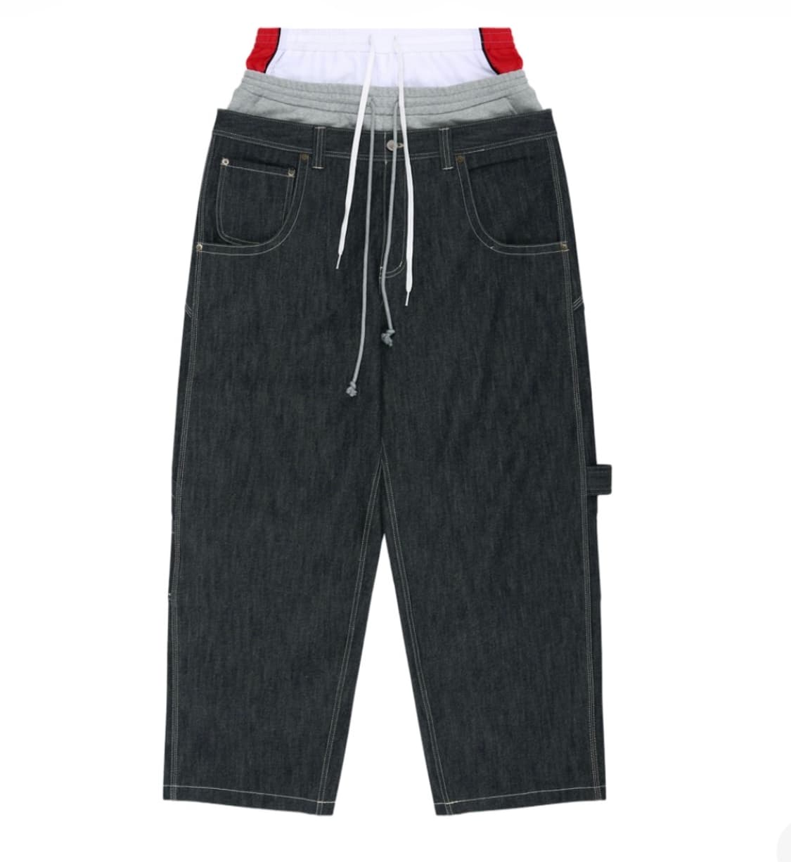 2) 프로토콜 인덱스 3 레이어드 데님 팬츠 상품이미지1