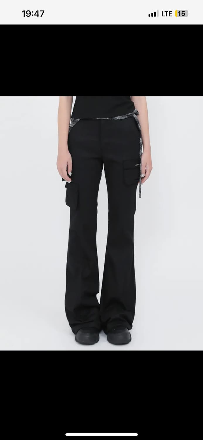 미세키서울 Line pocket cargo pants BLACK 상품이미지1
