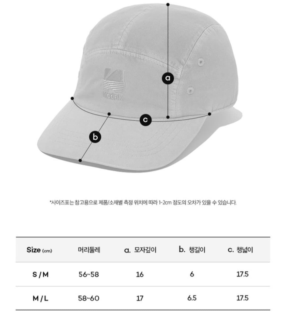 코닥 데님로고  캠프캡 옐로우 상품이미지6