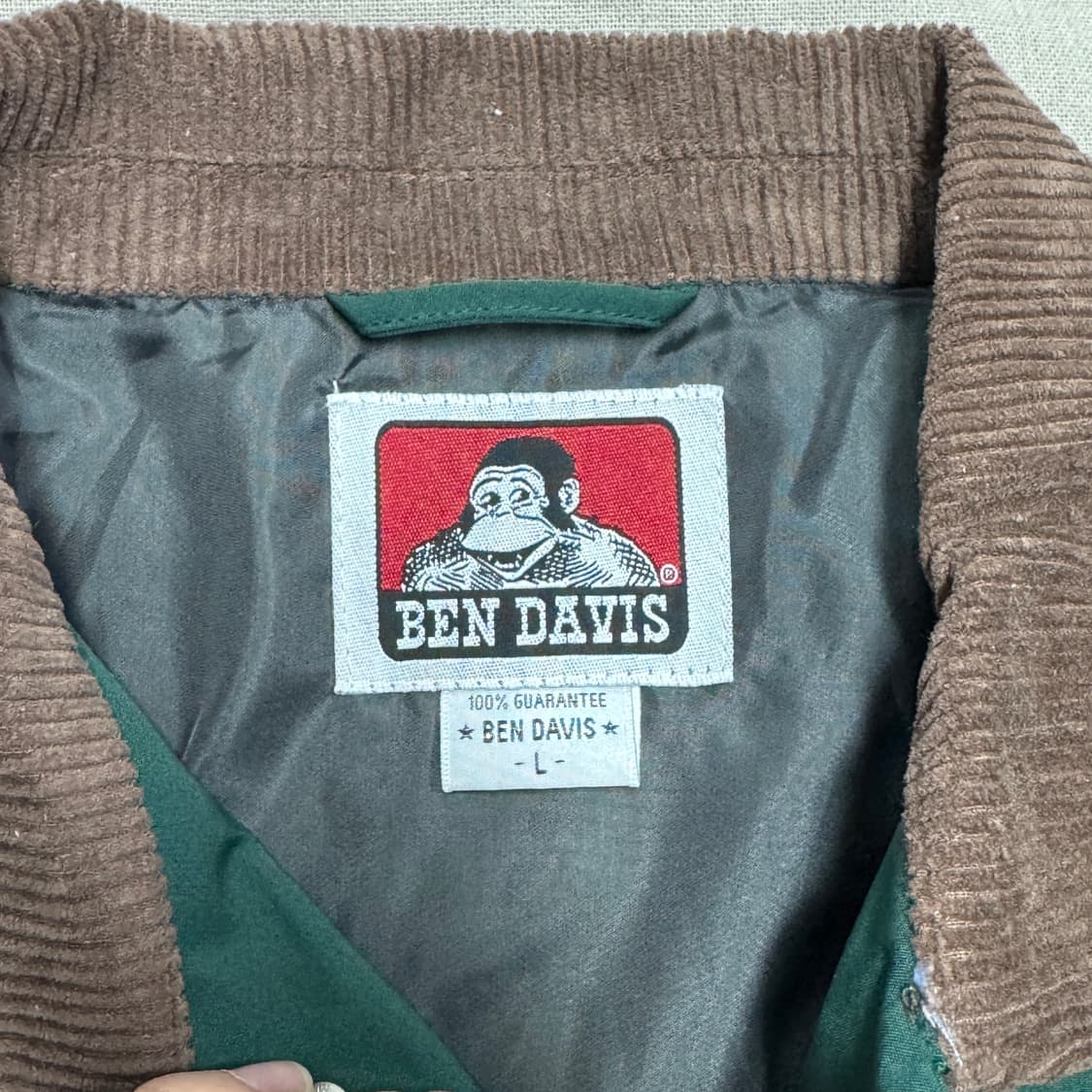 벤데이비스 플레임 그린 나일론 자켓 L 상품이미지6