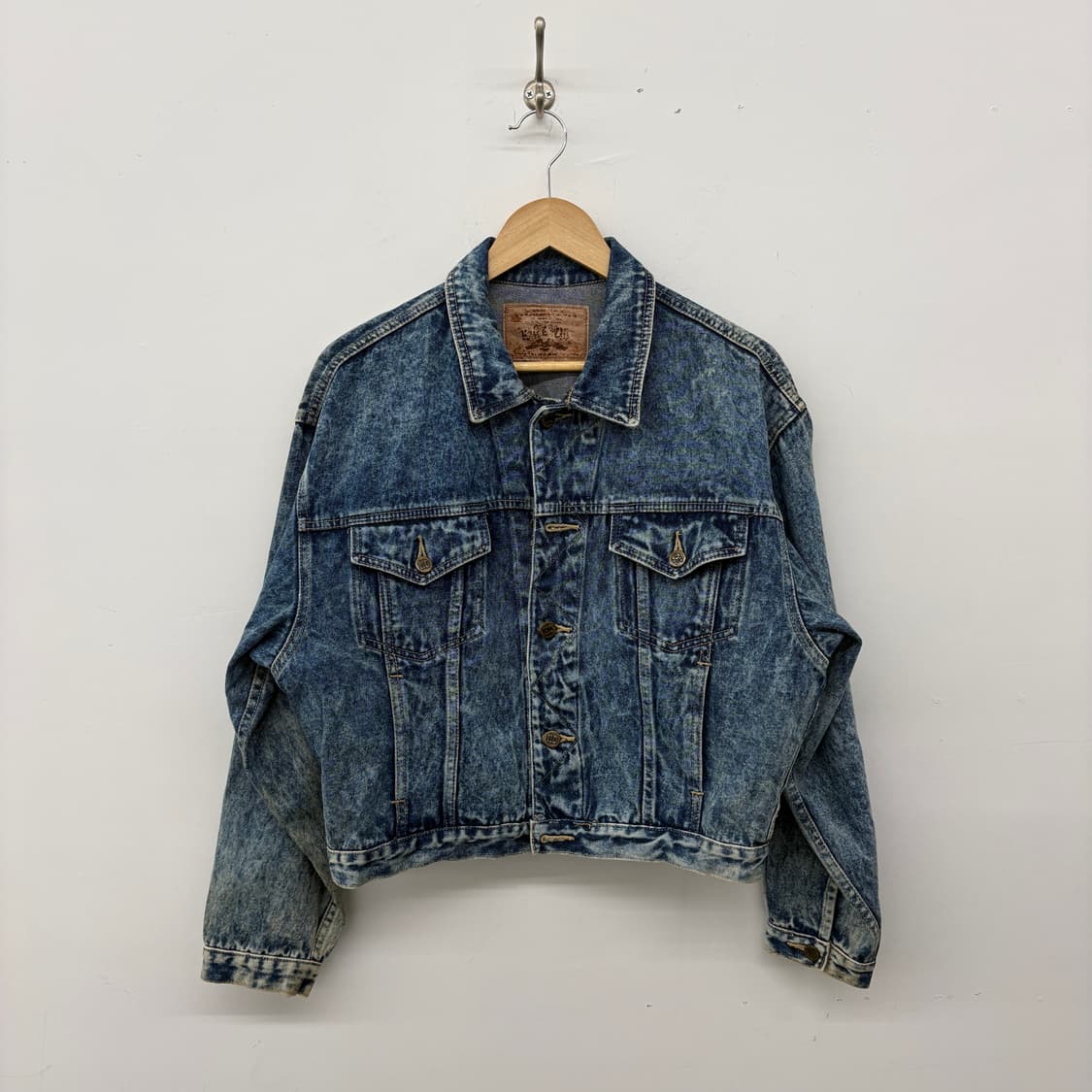 할리데이비슨 데님 청자켓 빈티지 워싱 여성 L 상품이미지1