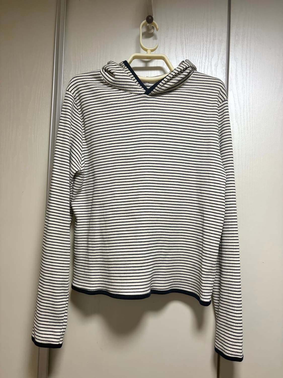 스트라이프 후드(착샷0) 상품이미지1