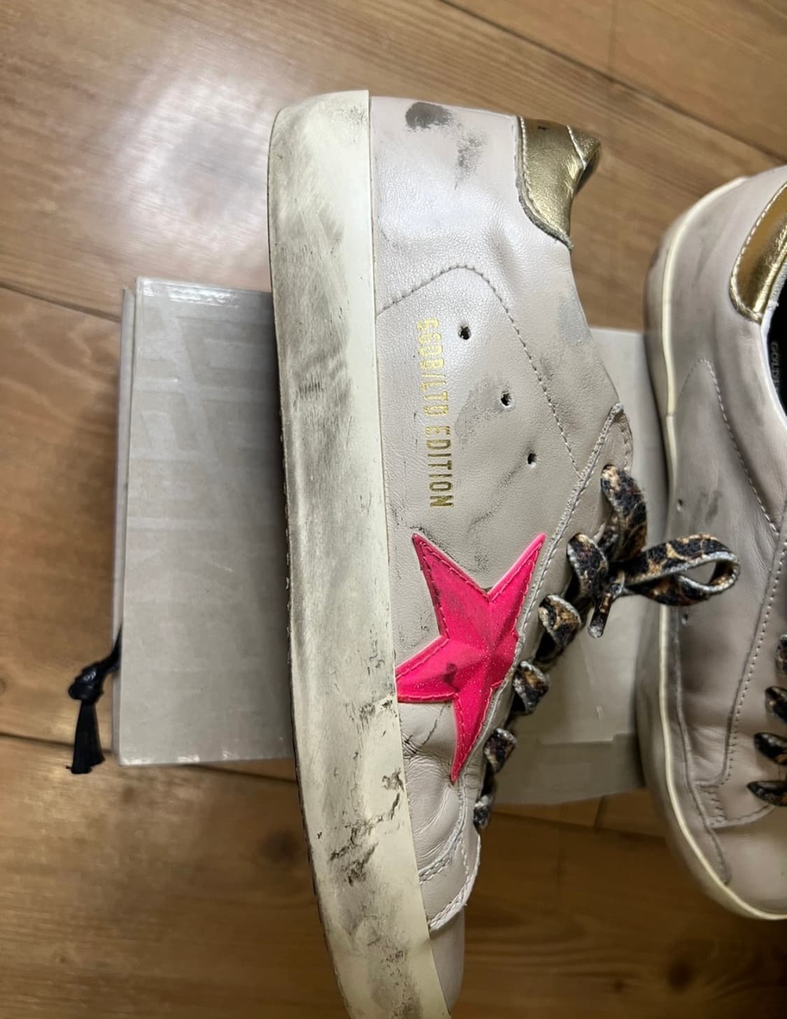 골든구스 슈퍼스타 베이지/푸시아 36 상품이미지3