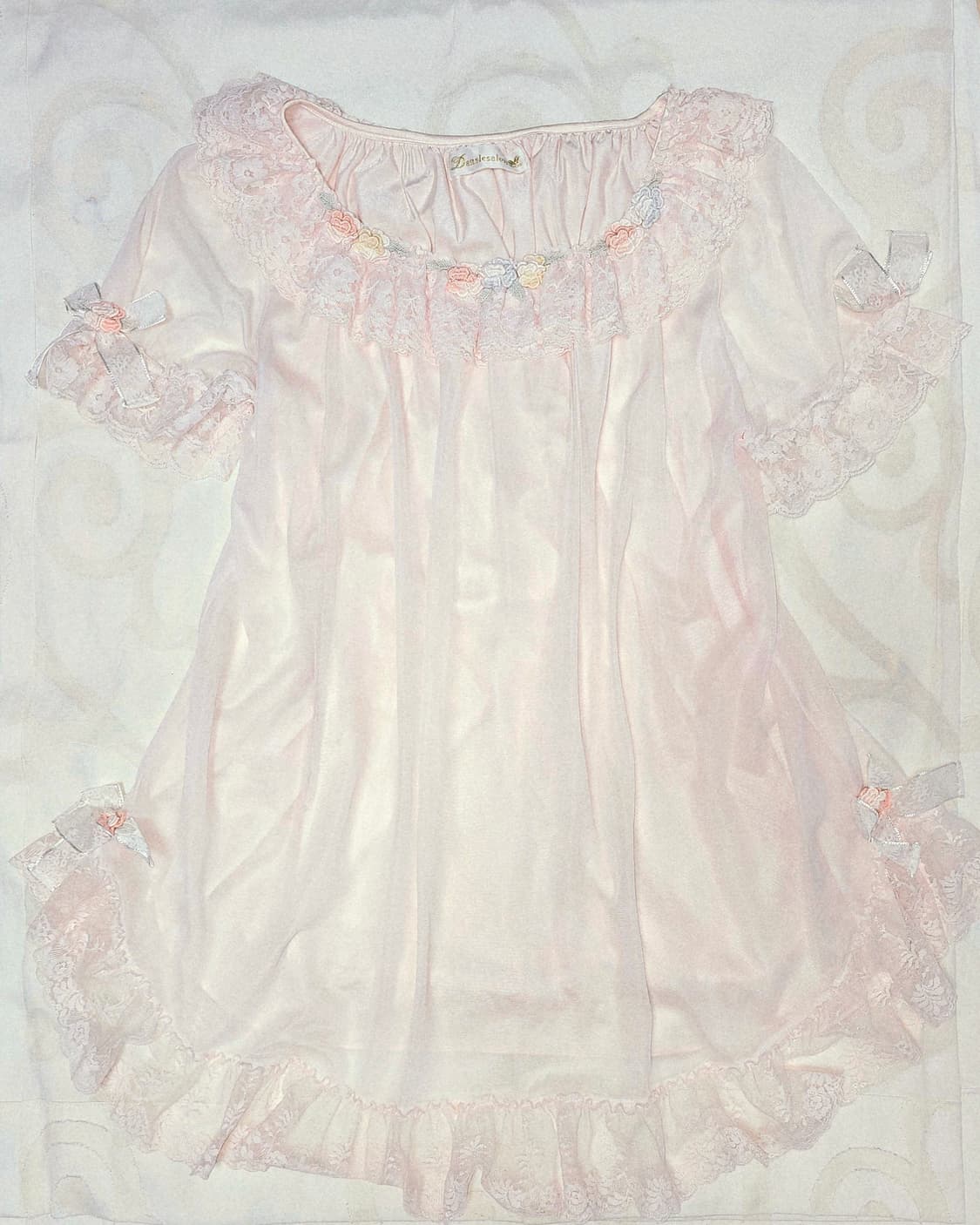 Wacoal 와코루 핑크 슬립 파자마 원피스 상품이미지1