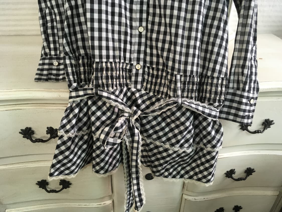 Tralala check frill dress 상품이미지3