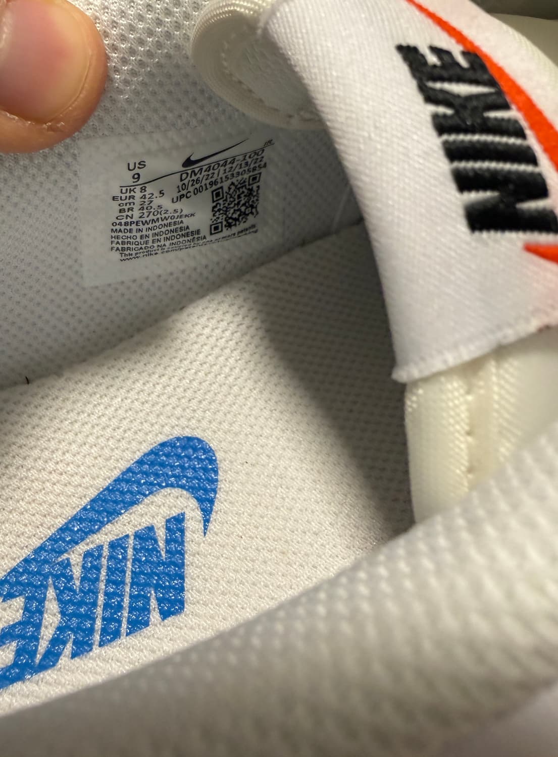 나이키 코르테즈 270 (실착 1회) 상품이미지9