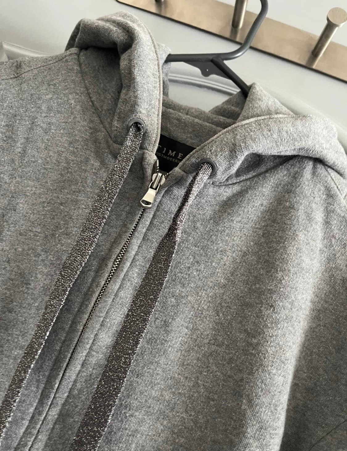 타임 래터링 글리터 후드 집업 88-98-165 사이즈 상품이미지4