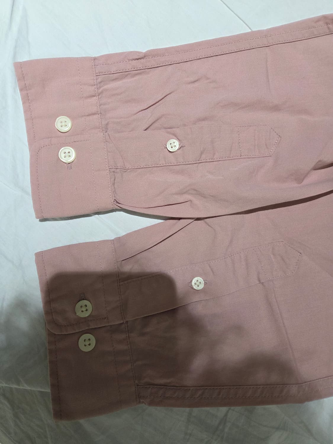 탑텐 남성 코튼 포플린 루즈핏 긴팔 셔츠 핑크 상품이미지6