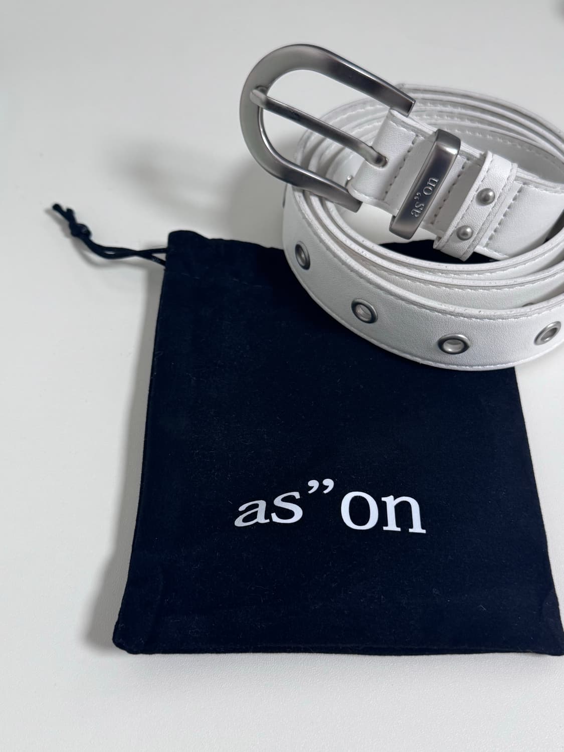 애즈온 벨트 TWINS EYELET BELT 상품이미지2